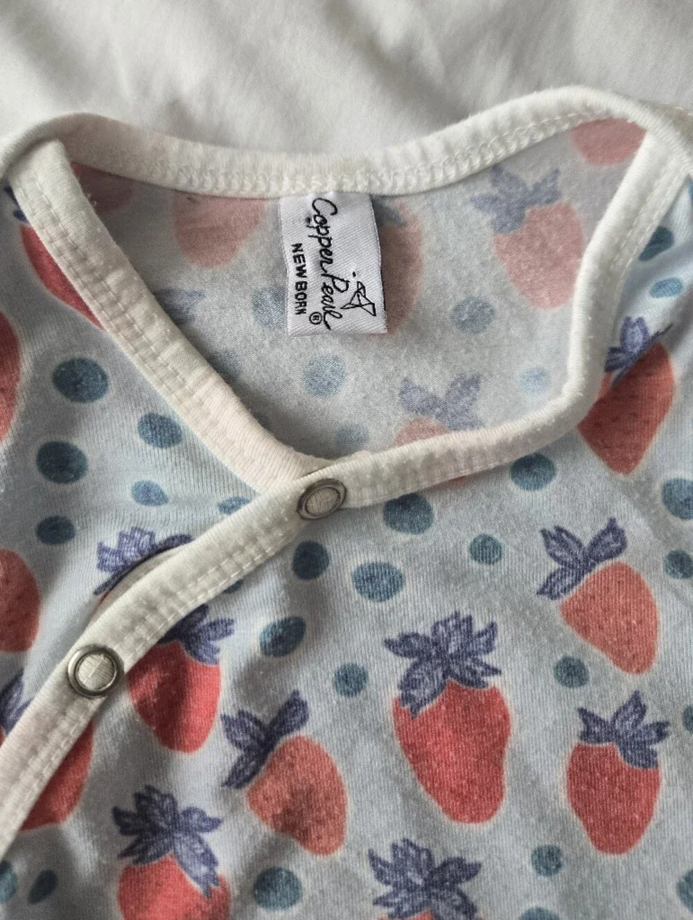 Copper Pearl Newborn Strawberry Knotted Gown